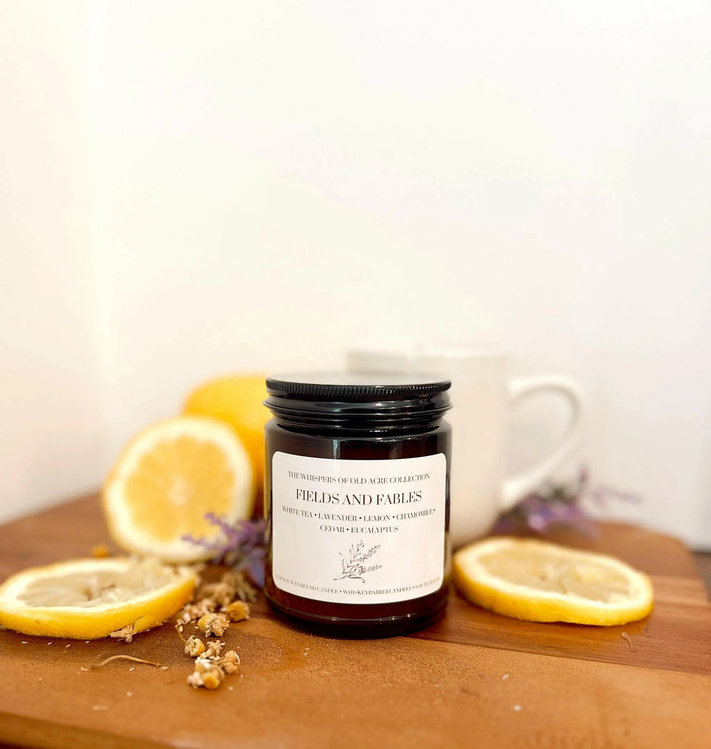 chamomile tea and lavender