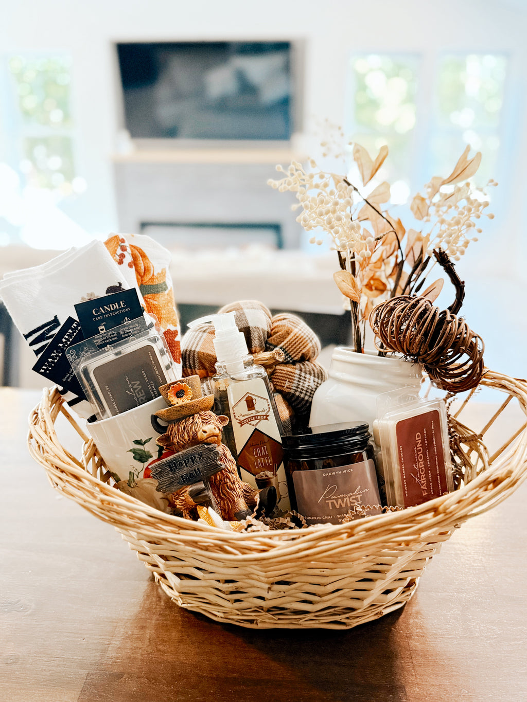 Autumn Candle Gift Basket Oakwyn Wick Candles