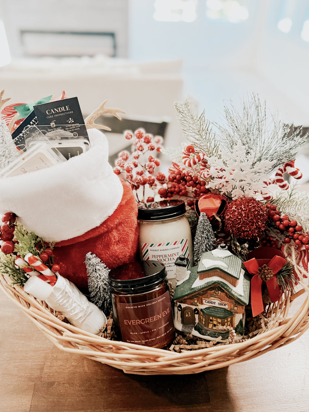 Candle Holiday Gift Basket Oakwyn Wick Candles