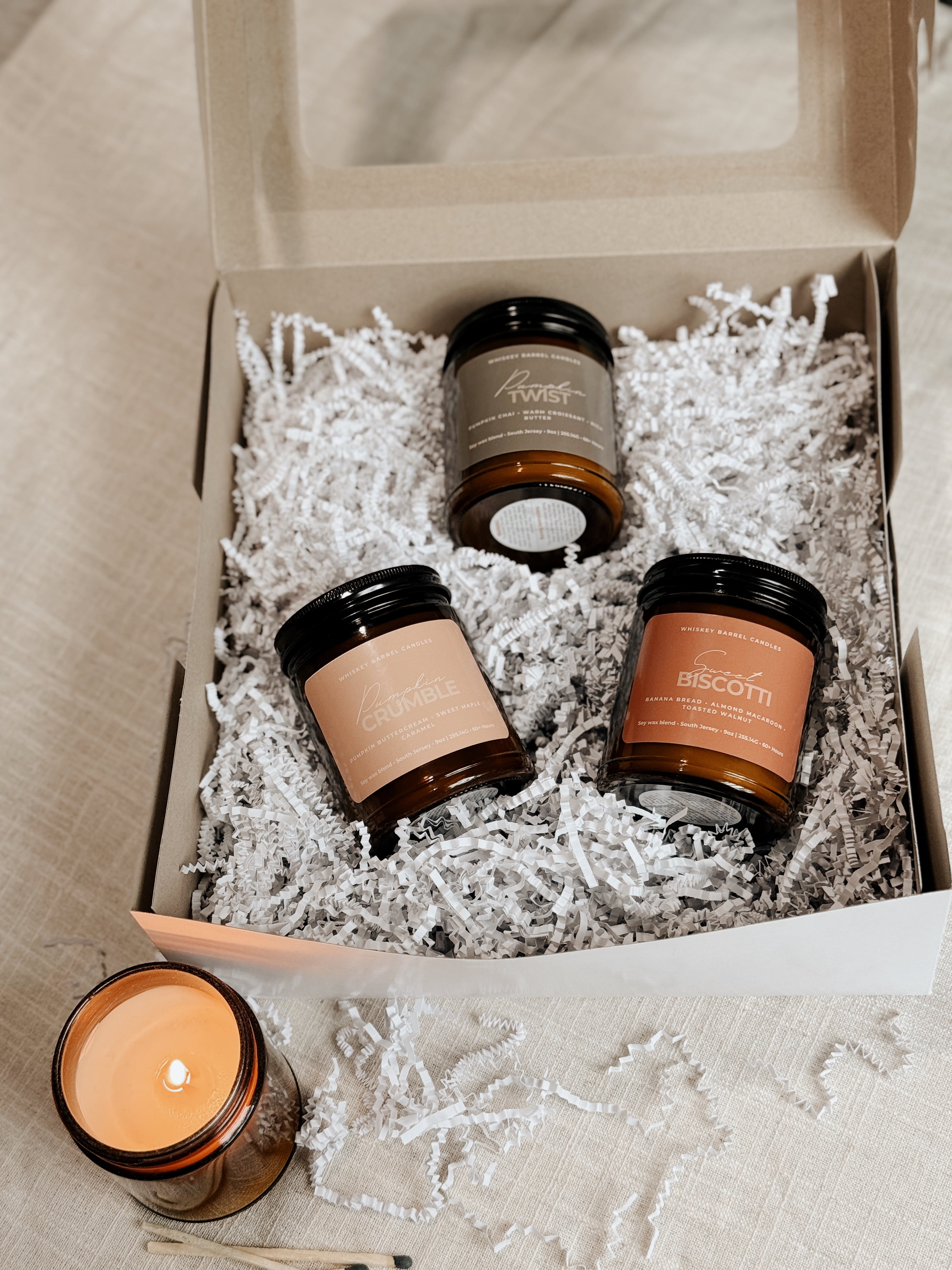 Candle Gift Sets Whiskey Barrel Candles