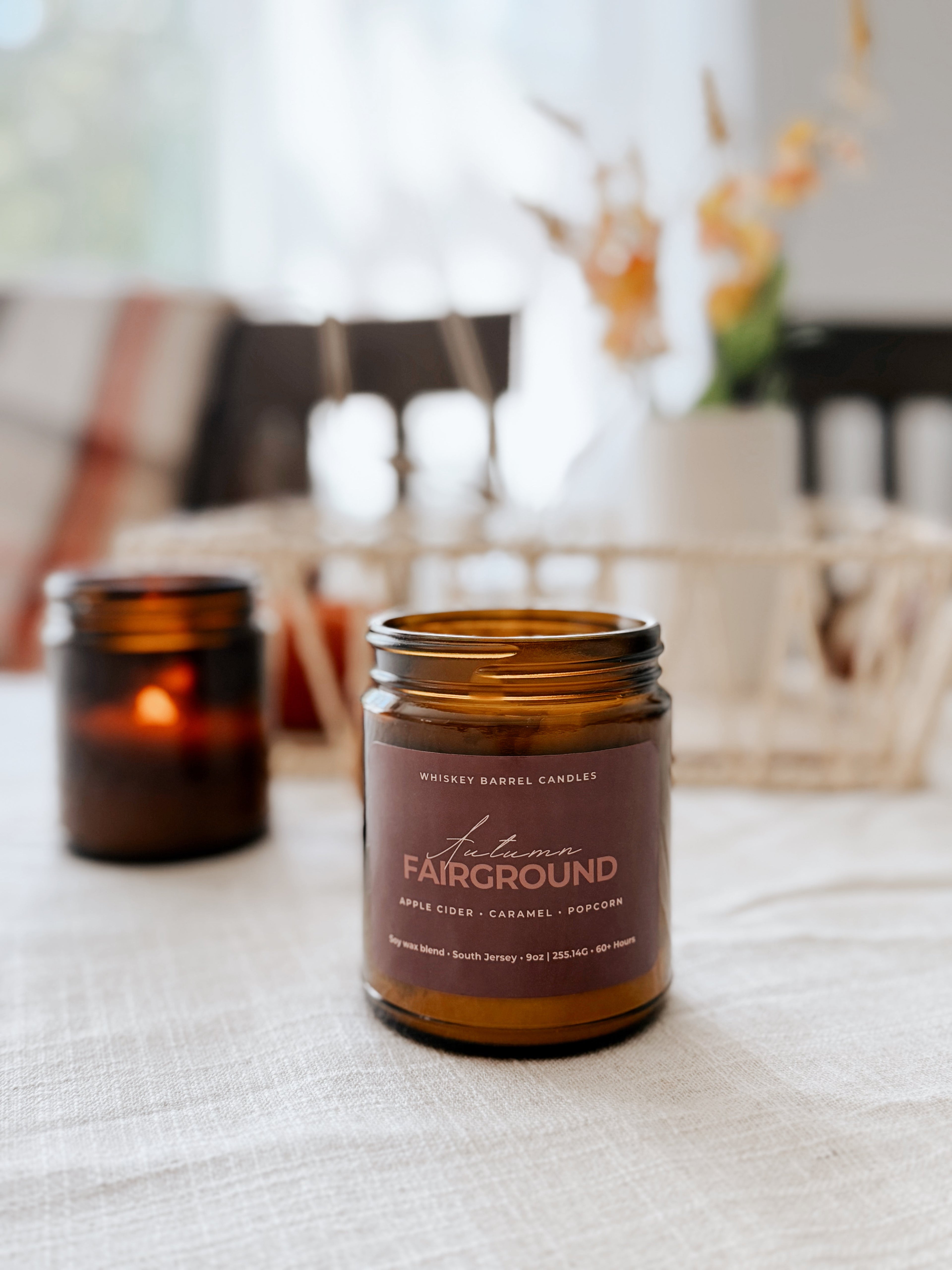 Autumn Fairground 9oz Candle Whiskey Barrel Candles